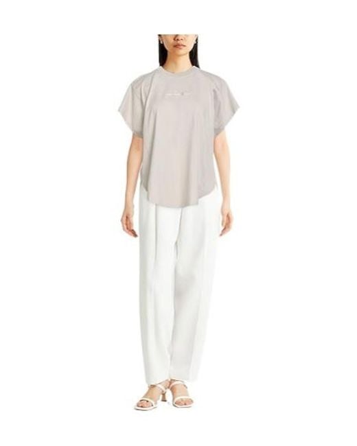 Brunello Cucinelli White Print Short Sleeve T-Shirt
