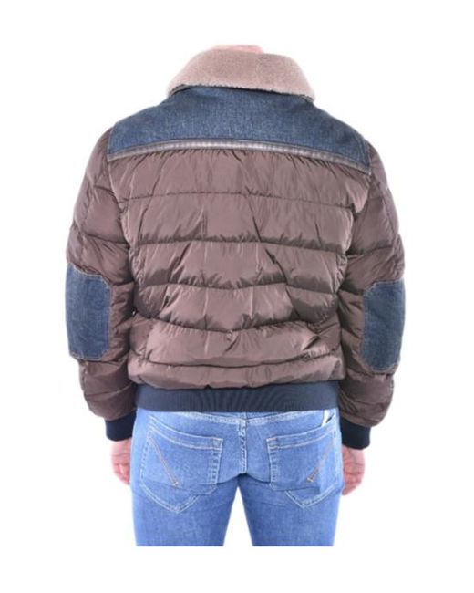 Moorer Blue Viani Hooded Padded Jacket for men