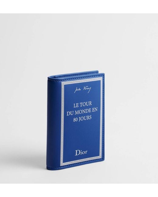 Dior Blue Bifold Card Holder for men