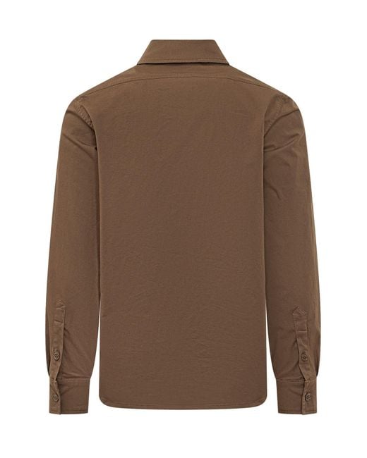 Moncler Brown Button Pockets Jacket for men