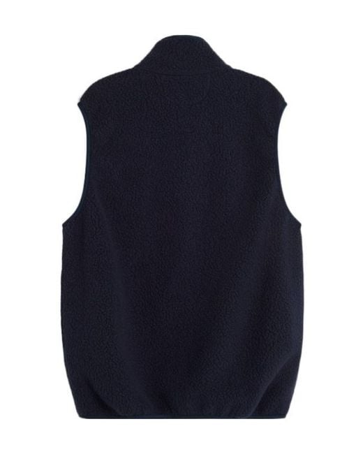 Maison Kitsuné Blue Maison Kitsuné Casual Fleece Sleeveless Vest for men