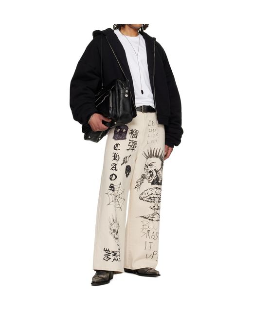 Lu'u Dan Natural Belt Loop Jeans for men