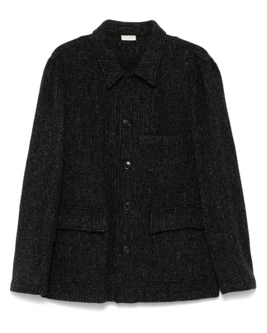 Dries Van Noten Black Long-Sleeved Jacket for men