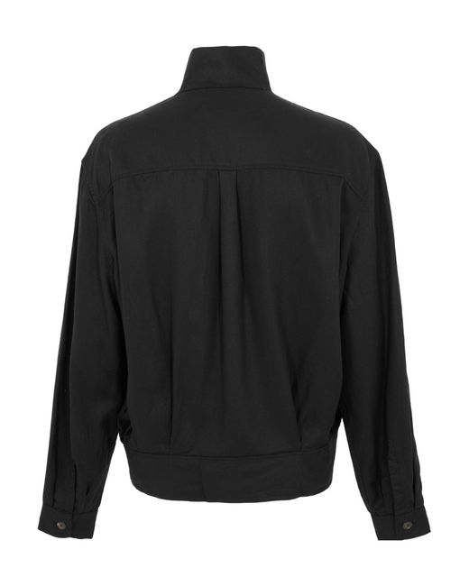 Our Legacy Black Stand-Collar Jacket for men