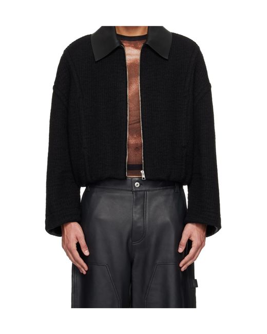 Jean Paul Gaultier Black Zippered Long-Sleeved Casual Jacket for men