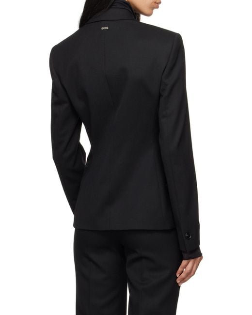 Boss Black Boss Double Breasted Slim-Fit Blazer