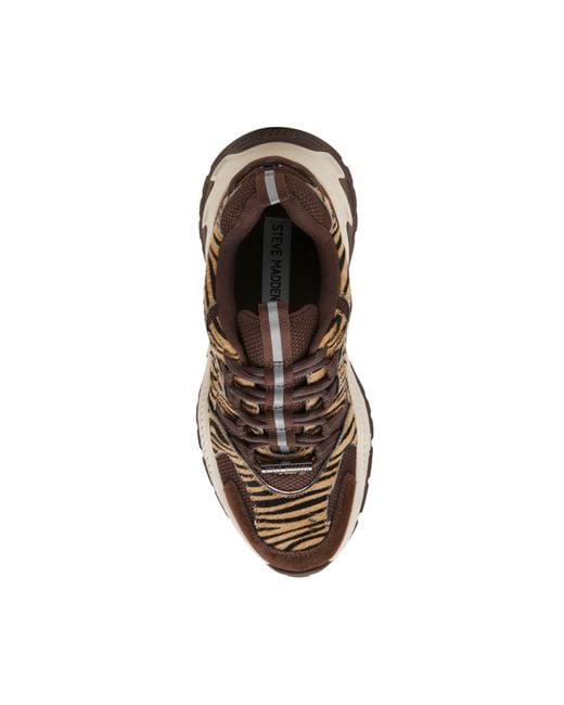 Steve Madden Brown Animates Chunky Trainers