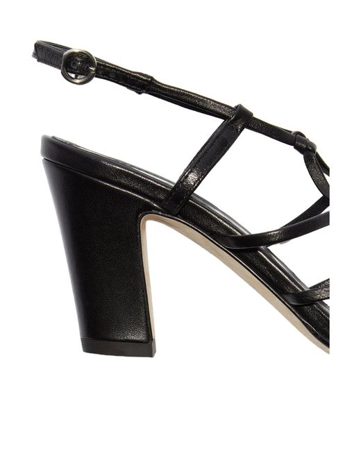 Aeyde Black Acacia Block-Heel Sandals