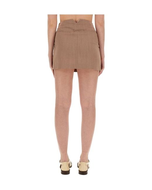 Alysi Multicolor Pleated Mini Skirt