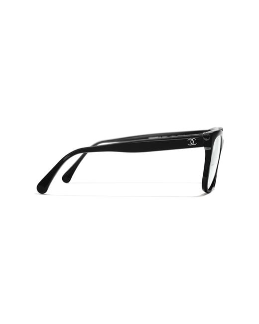 Chanel White Eyewear Square Frame Glasses for men