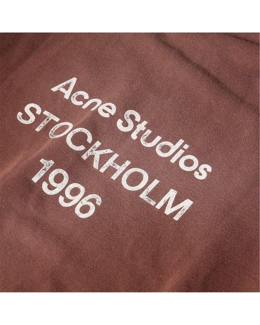 Acne Brown Logo Hoodie for men