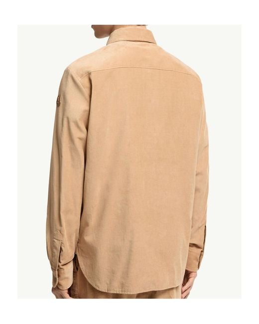 Moncler Natural Corduroy Shirt for men