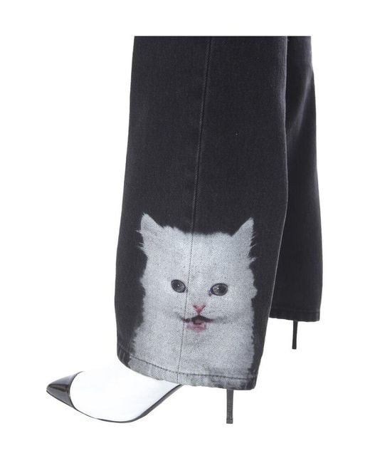MSGM Blue Cat Jeans