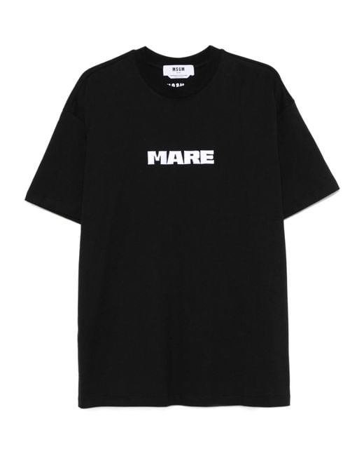 MSGM Black Mare T-Shirt for men