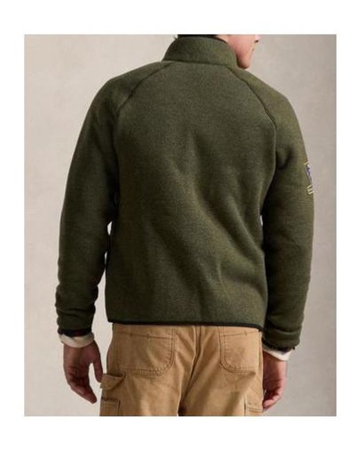 Polo Ralph Lauren Green Fleece Jacket for men