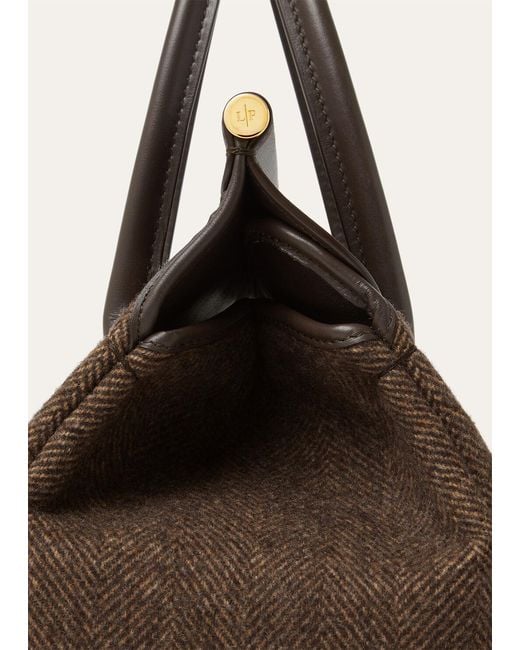 Loro Piana Brown Loom L25 Handbag