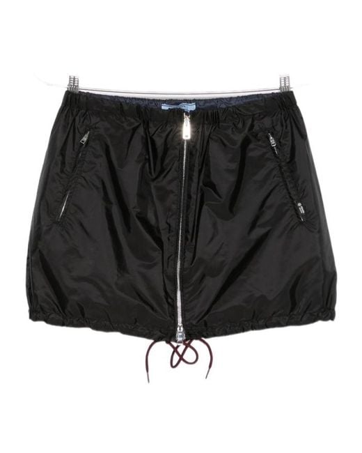 Prada Black Zipper Skirt