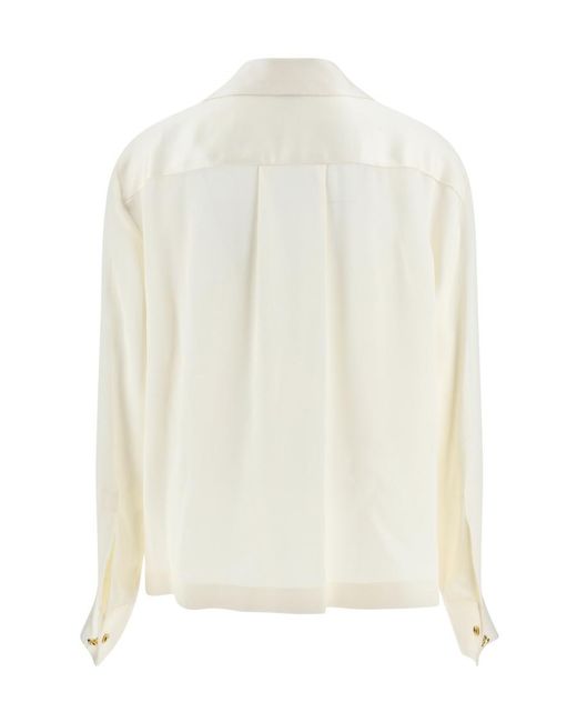 Loewe White Pyjama Button-Up Blouse