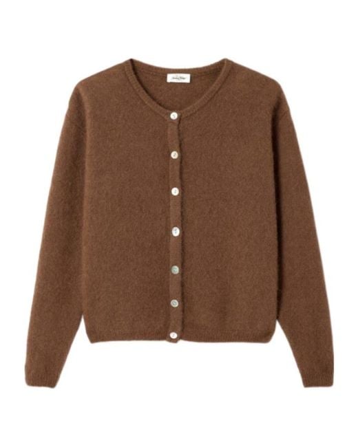 American Vintage Brown Long-Sleeved Cardigan