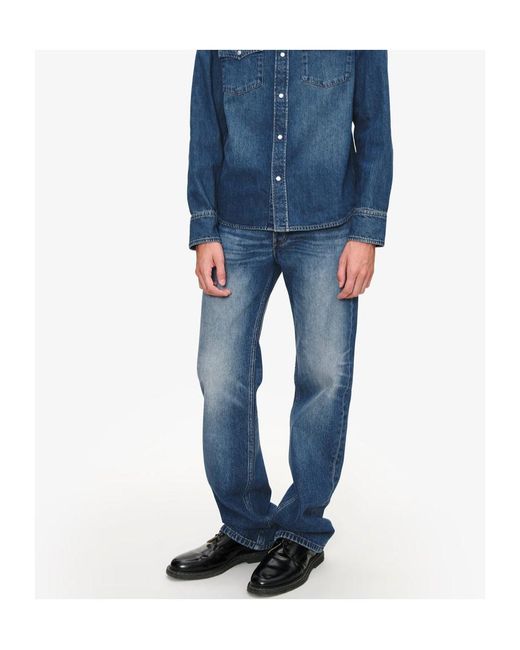 A.P.C. Blue Straight-Leg Jeans for men