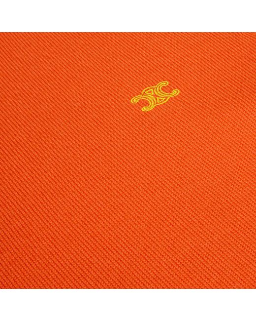 Céline Orange Crewneck Sweater for men