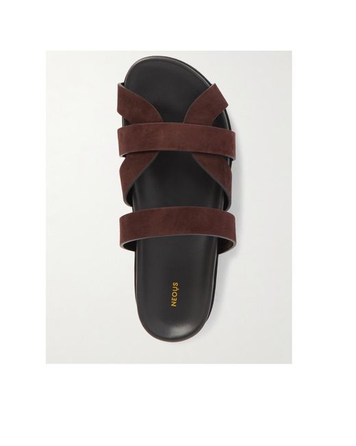 Neous Brown Ibo Round Head Slippers