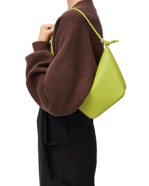 Loewe Green Mini Hammock Hobo Bag