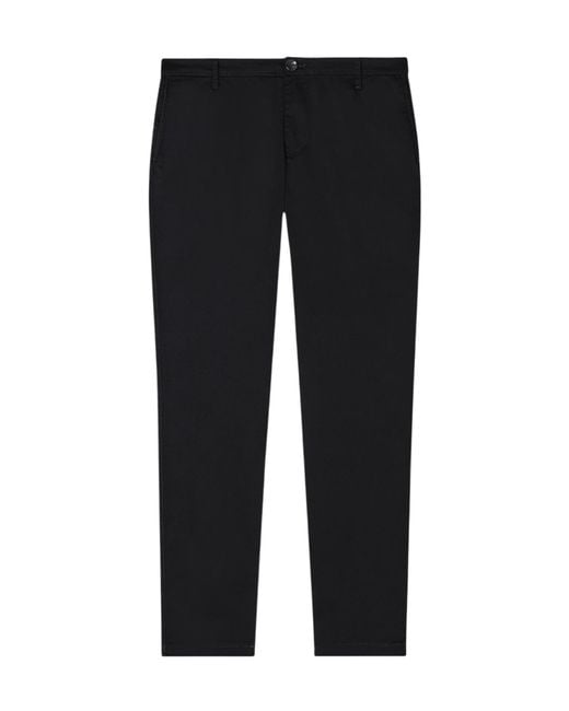 ARMANI EXCHANGE Black Stretch Cotton Twill Pants for men