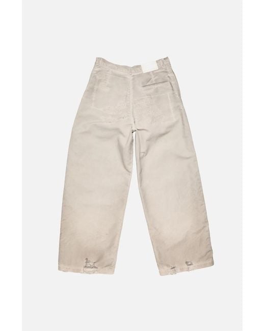 Acne Natural Mended Distressed Jeans for men