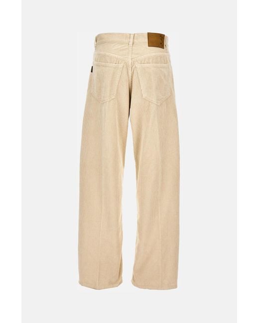 Haikure Natural Corduroy Wide-Leg Pants