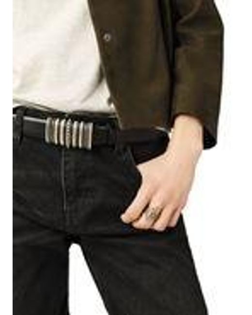 Ba&sh Black Buckle Belt