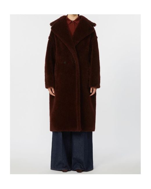 Max Mara Red Teddy Bear Icon Coat