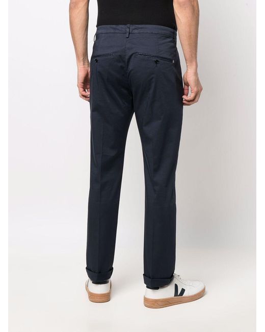 Dondup Blue Slim Chino Pants for men