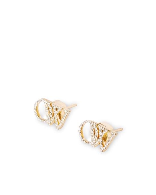 Off-White c/o Virgil Abloh White Ow Embellished Earrings