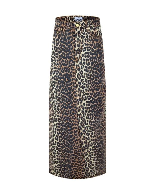 Ganni Multicolor Print Skirt