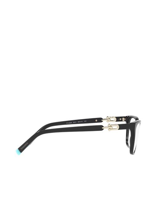 Tiffany & Co White Rectangle Frame Glasses