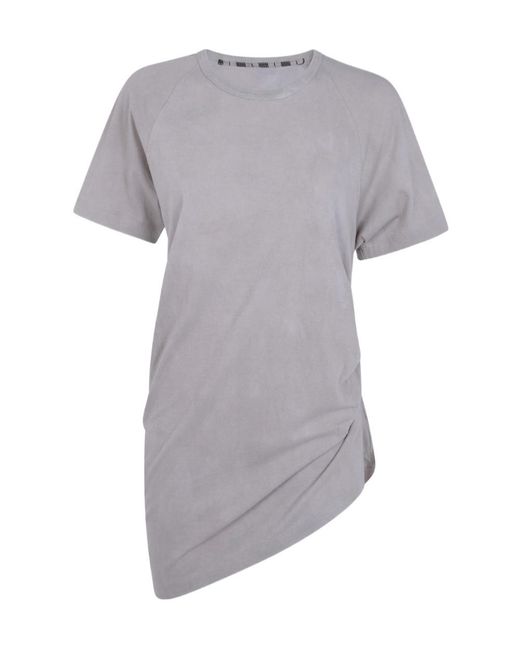 Ziggy Chen Gray Asymetric T-Shirt