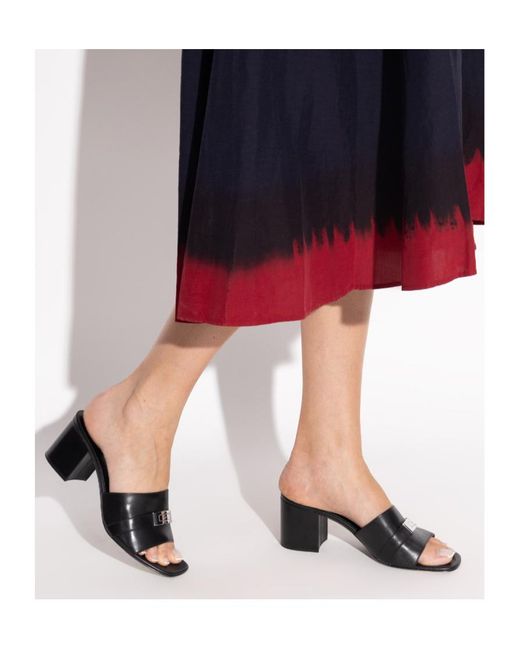 Tory Burch Black Leelee Leather Sandals