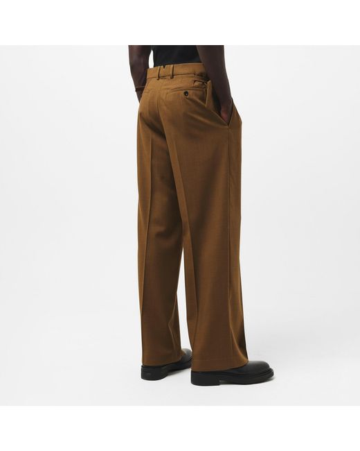 AMI Brown Straight-Leg Casual Pants for men