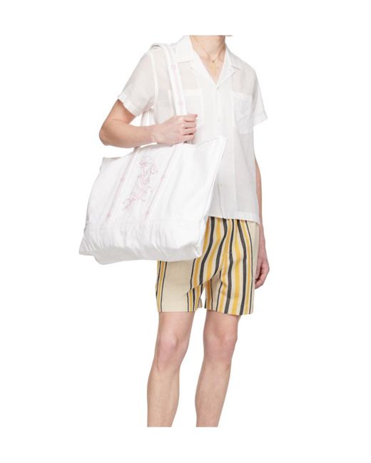 Bode White Short-Sleeved Shirt for men
