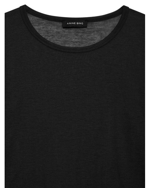 Anine Bing Black Long-Sleeve Sylvie Tee