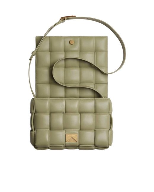 Bottega Veneta Green Padded Cassette Shoulder Bag