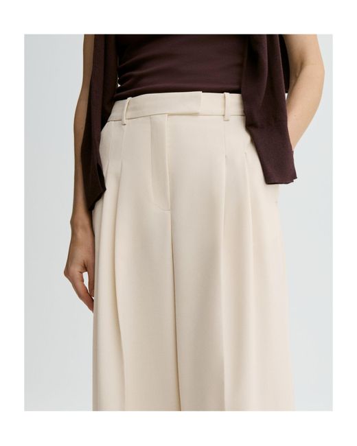 By Malene Birger Natural Wide-Leg Casual Pants
