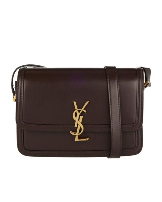 Saint Laurent Black Solferino Medium Satchel Bag