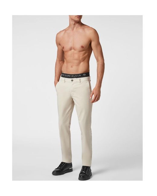 Philipp Plein Natural Logo Tapered Jeans for men