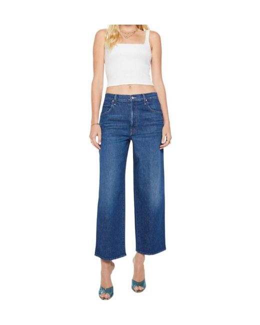Mother Blue The Delinquent Ankle Jeans