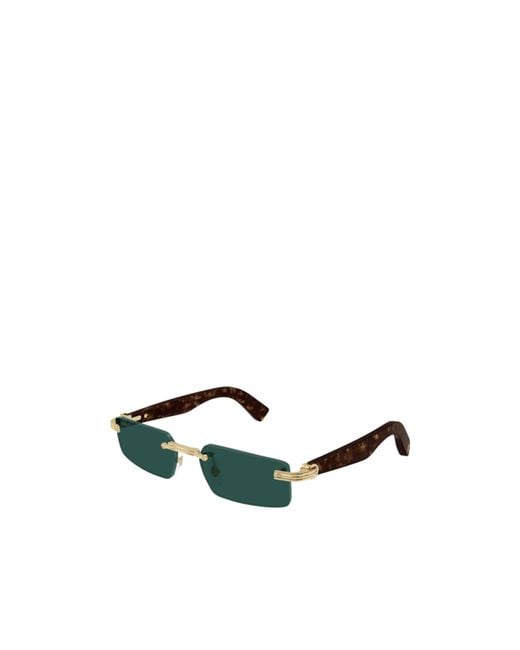 Cartier Green Rectangular Frame Sunglasses for men