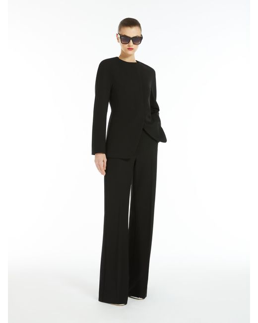 Max Mara Black Norcia Flared Trousers
