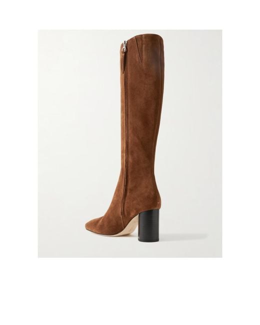 Aeyde Brown Ariana Leather Knee Boots