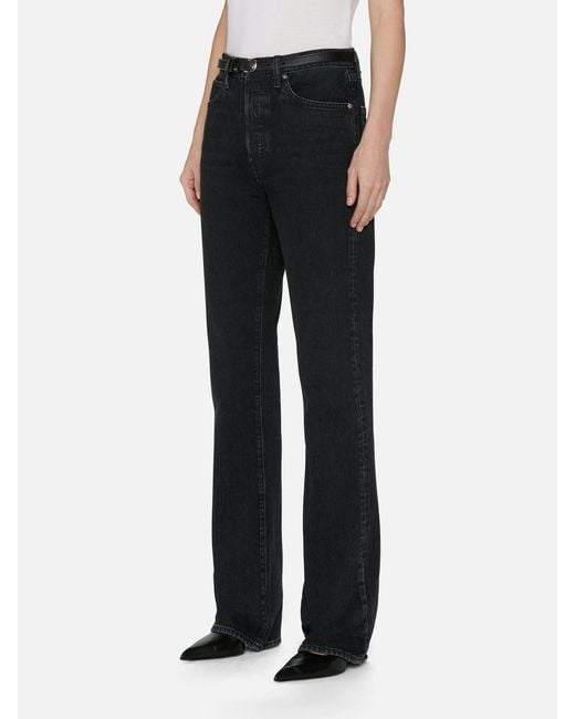 FRAME Black Jeans With Belt Loops